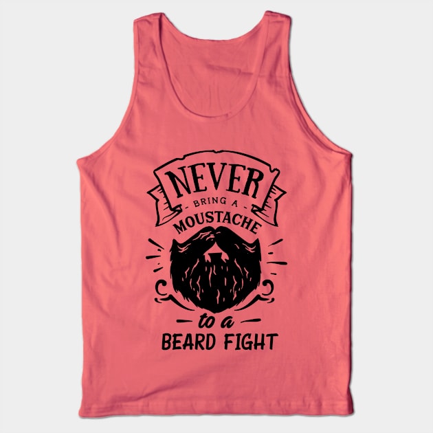 Never bring a moustache Tank Top by bloomnc